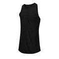thumbnail image 4 of USNSM Men's Active Quick Dry Stretch Lightweight Gym Tank Top Sleeveless Tank Tops Crewneck Solid Color Loose Fit Shirt Black XL, 4 of 4