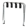 thumbnail image 3 of IRIS USA Steel Folding Foldable Luggage Rack Suitcase Stand Shelf, Space Saving for Guest Room, Bedroom, Hotel, Holds up to 110 lbs, Chrome Silver, 3 of 8