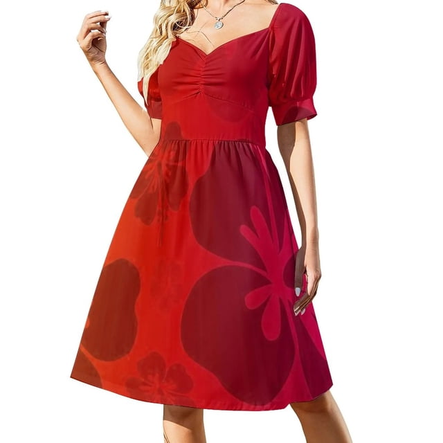 Robe de Soirée Hawaïenne Rouge et Violette pour Femmes 2024, Robes de Soirée de Luxe pour Femmes 2024