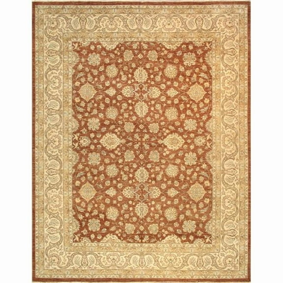 Pasargad Home Sultanabad Collection Hand-Knotted Lamb's Wool Area Rug- 12' 0" X 15' 5"