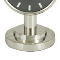 thumbnail image 4 of DecMode 7" Silver Stainless Steel Small Clock, 4 of 8