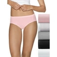 thumbnail image 4 of Hanes Ultimate Comfort Cotton Women's Hipster Panties 5-Pack Pink White 9, 4 of 5