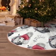 thumbnail image 5 of Rateoe Cute Poodle Dog Pattern Christmas Tree Skirt with Ties , Christmas Tree Decorations, Farmhouse Christmas Decor Xmas Holiday Decorations-36", 5 of 6