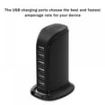thumbnail image 2 of Sailboat 6-Port USB Multi-function Desktop Fast Charger Power Adapter,Black, 2 of 9