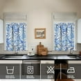 thumbnail image 4 of Aesthetic Paisley Kitchen Curtains - 3 PC Vintage Set, Elegant Floral Tiers with Valance, Semi-Sheer Rod Pocket Caf Curtains, 4 of 5