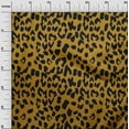 thumbnail image 2 of oneOone Viscose Chiffon Dark Mustard Fabric Leopard Animal Skin Sewing Craft Projects Fabric Prints By Yard 42 Inch Wide, 2 of 4