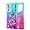 Teal/Purple, variant on for Galaxy A53 Case,Samsung A53 5G Case with HD Screen Protector,Gradient Quicksand Glitter Liquid Floating Waterfall Durable Girls Cute Phone Case for Samsung Galaxy A53 5G (Purple/Blue)