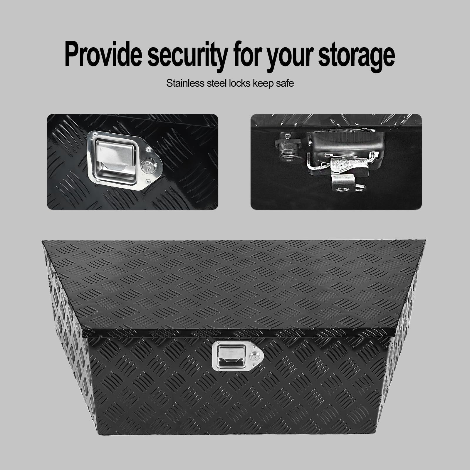 confote Heavy Duty Tool Boxes and Organizers, Aluminum Black, ‎18.92 lbs