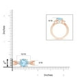 thumbnail image 3 of ANGARA Natural Cushion 1.95 ct Aquamarine Split Shank Ring with Rope Detailing in 14K Rose Gold for Women (Size-8mm) | March Birthstone, Anniversary, Jewelry Gift for Women | Natural Aquamarine Ring, 3 of 7