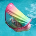 thumbnail image 3 of HECCEI Mambobaby Float with Canopy Upgraded Tail Pool Float Non Inflatable Swimming Float for Boys and Girls 3-24 Months, Rainbow, 3 of 7