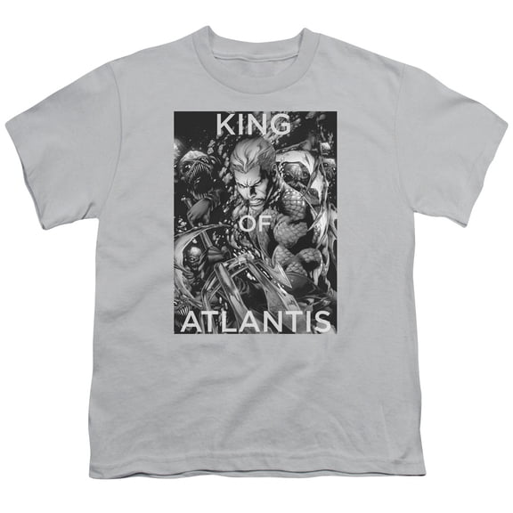 Jla - King Of Atlantis - Youth Short Sleeve Shirt - Large