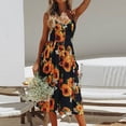 thumbnail image 1 of Vestido Largo De Verano Vestido ajustado a media pierna para mujer Vestido de túnica sexy sin espalda Traje diario de un solo pecho Cgtredaw Naranja S para Mujer, 1 of 1