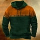 thumbnail image 2 of Sudadera con capucha a rayas vintage para hombre, con estampado 3D, moda urbana, sencilla, de manga larga, sudadera informal de gran tamaño para exteriores, 2 of 4