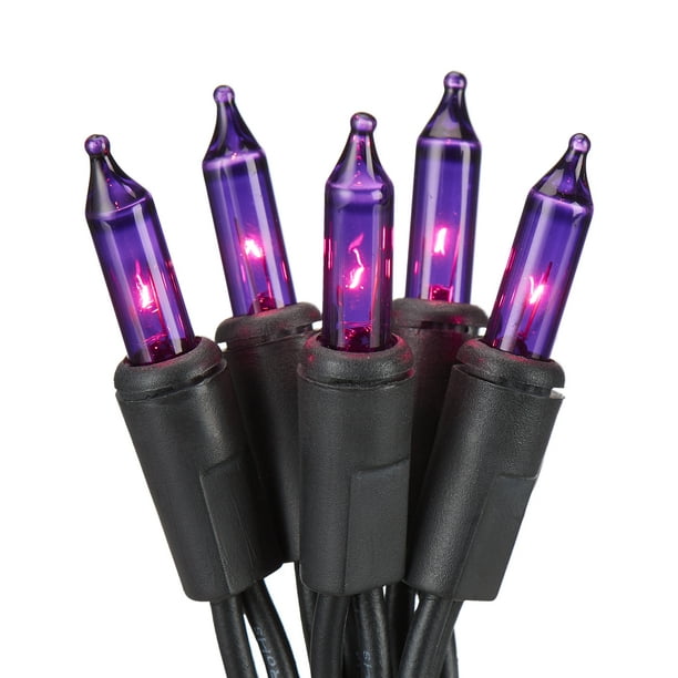 Way to Celebrate Halloween 280 Count LED String Lights, Purple, 54