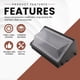 thumbnail image 4 of Paquete de Carcasa de Luz LED para Pared, Luces de Pared LED para Exteriores de 120 V para Estacionamientos, Almacenes, Fábricas y Casas (Solo Carcasa de Lámpara), 4 of 5