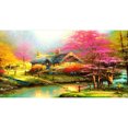 thumbnail image 1 of (Grande Taille) Paysage - Peinture Diamant Ronde 55x100cm, 1 of 10