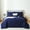 Drak Blue, variant on Flymme Dark Blue Comforter Set with Sheet,7 Pieces Bed in a Bag Queen Size Bed Set Soft Microfiber Complete Bedding Sets for All Season