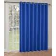 thumbnail image 2 of Gorgeous Home Linen Window Thermal Large Curtain for Sliding Door Blackout Panel for Patio & Hall Room Silver Grommets Royal Blue 1pc 100"x 84" Each, 2 of 5