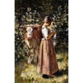 thumbnail image 2 of Theodore Robinson 13x18 Black Ornate Wood Framed Double Matted Museum Art Print Titled - La Vachere (ca. 1888), 2 of 5