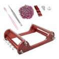 thumbnail image 1 of Juegos de telar de cuentas de madera, accesorios con hilo, máquina de tejer con agujas para principiantes, para joyería hecha a mano, pulseras, regalo, 1 of 8
