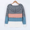 thumbnail image 4 of Xudanell Oversized Hoodies for Women Patchwork Womens Clothes Fleece Sweatshirts Fall Hollow Out Pullover, 4 of 7