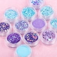 thumbnail image 2 of FCOGIN 3# 12 Pcs Multi-color Various Glitter Set, for Nail Art or Various Craft Decoration, 2 of 5