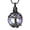 Black-Purple, variant on Crystal Tree of Life Urn Necklace for Men Women Ashes Necklace for Human/Pet with Circle Crystal Memorial Keepsake Jewelry
