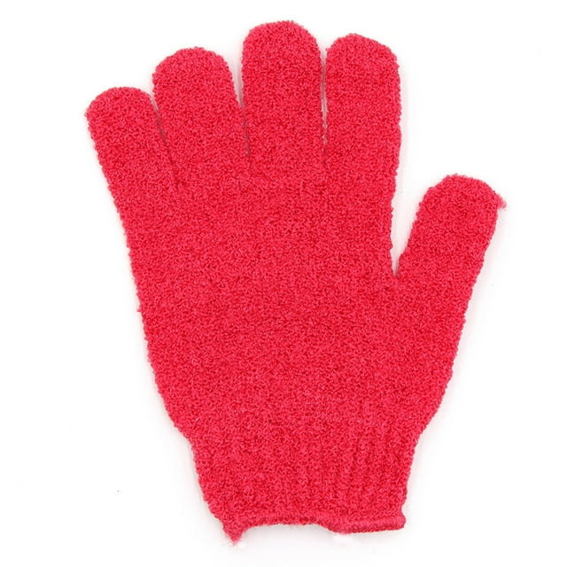 Body Scrub Glove Scrub Wash Mitt Skin Exfoliator For Body Exfoliating Glove Polyester 5-Finger Design Body Scrub Wash Mitt For Deep