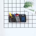 thumbnail image 4 of Magnetic Metal Mesh Pencil Holder, Wire Mesh Storage Basket Organizer with Strong Magnet for Refrigerator, Whiteboard, Locker Accessories, Office Supplies Organizers, 3 Slot Black, 4 of 6