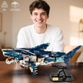 thumbnail image 4 of Mechanical Shark Building Sets for Adult,Ocean Animal Building Block with Display Stand and Light, Sea Fish Collection STEM Toy,Home Office Decor and Idea Gift for Teen Boys 8-14 (1277PCS), 4 of 6