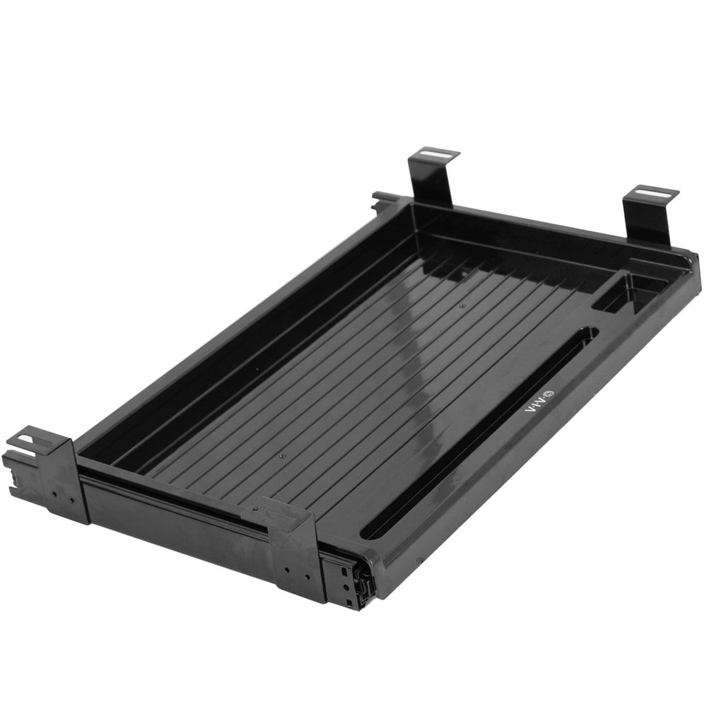 VIVO Black 17” Mounted Sliding Under Desk Slim Pullout Pencil Drawer