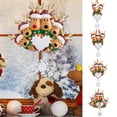 thumbnail image 1 of D-GROEE Christmas Pendant Synthetic Resin Elk Heart Shaped Christmas Pendant Home Decor, 1 of 8