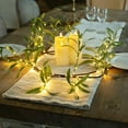 thumbnail image 2 of Lighted Olive Garland Battery Operated with Timer, 6.56Ft 96 LED Fairy Lights, Artificial Greenery Twig Vine for Christmas, Spring, Fireplace, Mantle & Indoor/Outdoor Decor, 2 of 7