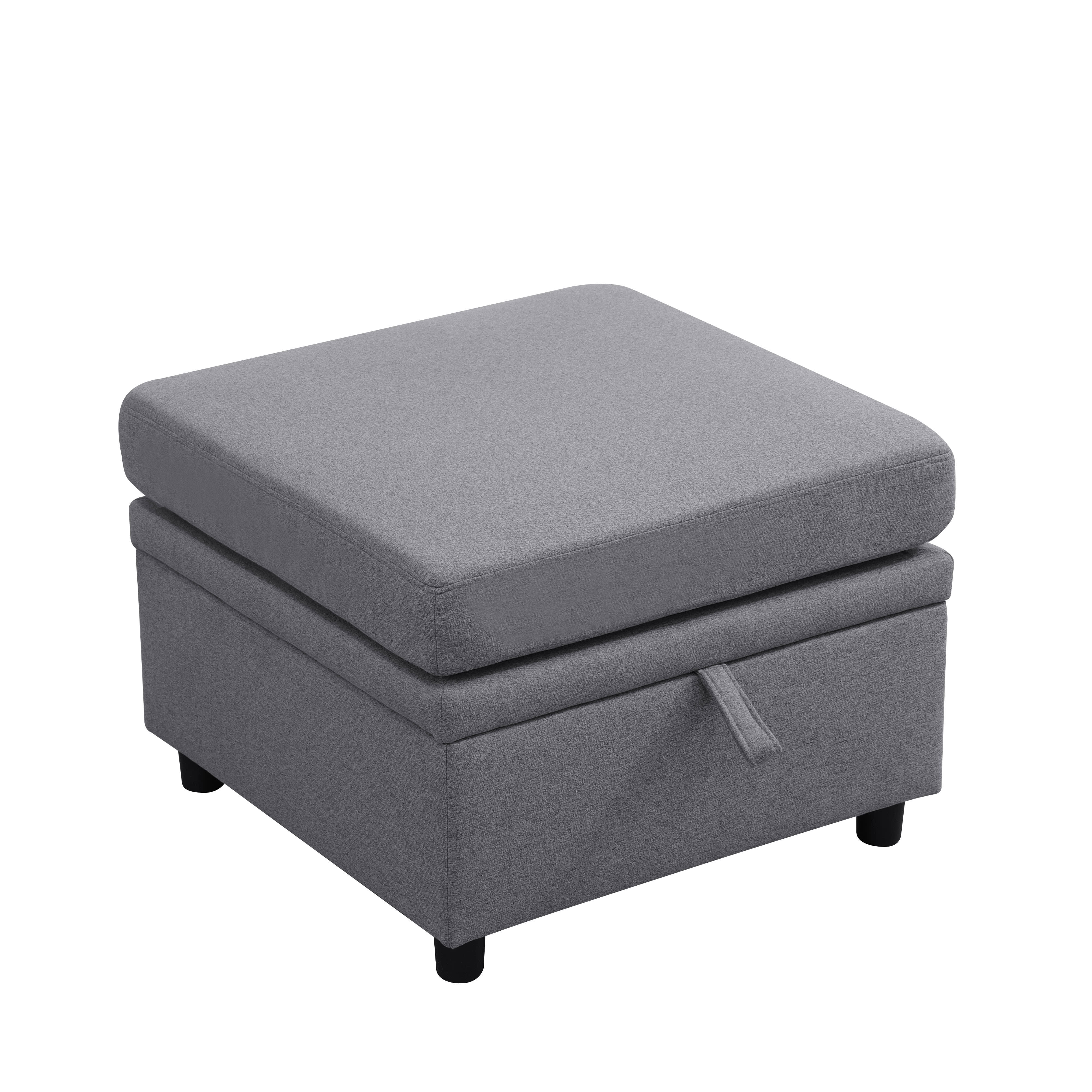 MAYEERTY Sofa Ottoman Footrest with Storage, Multi-Variant Foot Stool for Home, Bedroom, Living Room