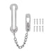 thumbnail image 1 of Cerradura de cadena de puerta plateada, protector de pestillo de cadena seguro resistente a arañazos y óxido de acero inoxidable para hotel, 1 of 8