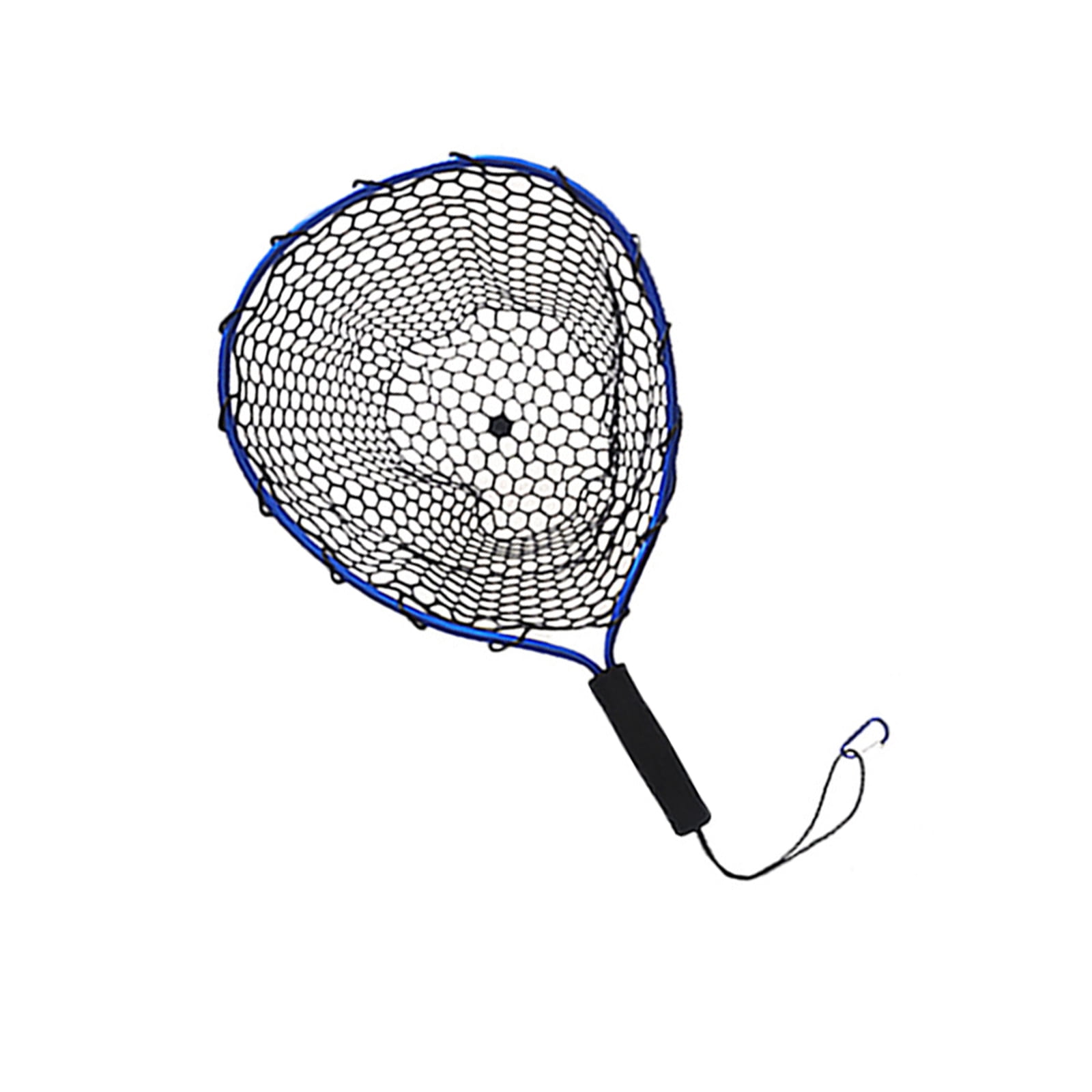 Fishing Landing Net Portable Fishing Net with Comfortable Grip Handle Freshwater Saltwater Fishing Tackle Tool for Adult