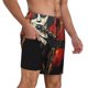 thumbnail image 2 of Balery Abstract Skull Guitar Art Bañador para hombre, shorts de playa de secado rápido con entrepierna y forro de compresión-XX-Large, 2 of 6