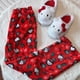 thumbnail image 4 of Pantalones de pijama de franela de gato Kt para mujer, ropa de casa informal cálida, pantalones de Graffiti, Halloween, Hello Kitty, calabaza, fresco, otoño, 4 of 4