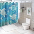 thumbnail image 7 of Orinice Turtle Shower Curtain Turtle Bathroom Decoration Strip Cute Turtle Silhouette Pattern Curtains - Modern Home Bedroom Decoration and Festive Gifts for Teen Adult 69x72, 7 of 7