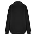 thumbnail image 3 of Men's Stand Collar Sweatshirts Fashion Casual Long Sleeve Sports Pullover Tops Quarter Zip Comfortable Outdoor Sweatshirt Black XXL, 3 of 8
