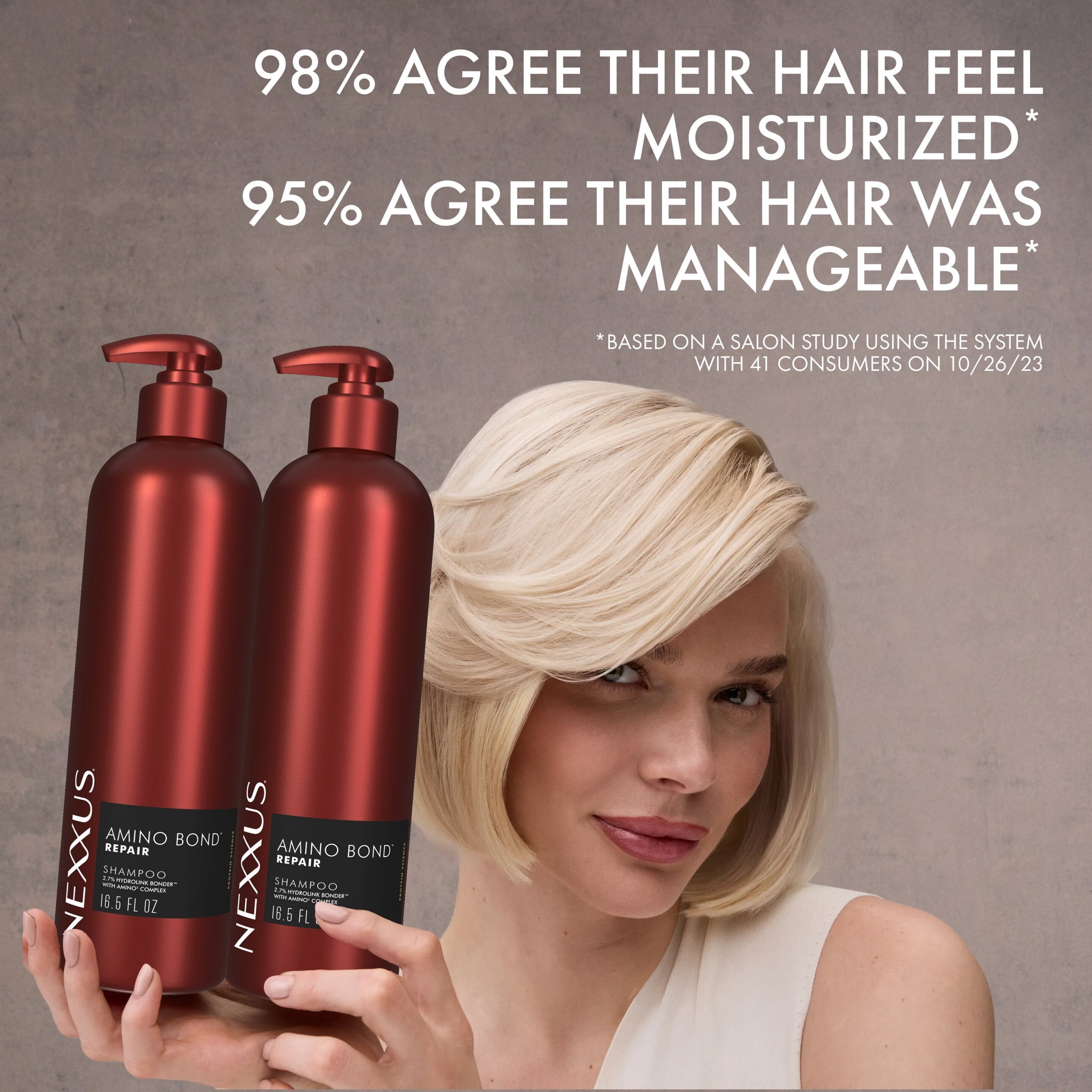 Nexxus Amino Bond Conditioner for Damaged Hair Bond Repair Powered by Hydrolink Bonder with Amino5 Complex, 16.5 Fl oz