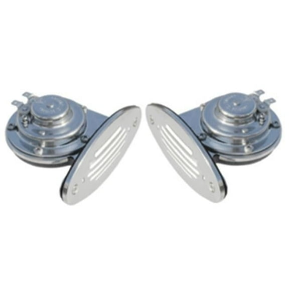 Schmitt & Ongaro Marine  Ongaro Mini Dual Drop-In Horn with SS Grills High & Low Pitch