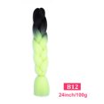 thumbnail image 4 of ziyahi Dirty Braid Double Three Four Color Synthetic Fiber Color Mixed Large Braid Hair Extension Wig, 4 of 9