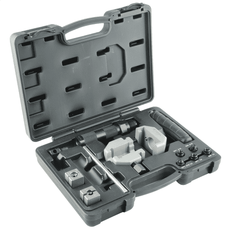 

K Tool International 70082 Hydraulic Brake Flaring Tool Kit for Garages Repair Shops and DIY 45 Degree Double Single Bubble Flares Used on Stainless Steel Soft Metal Tubing Molded Case