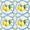 Blue/Yellow/Green, variant on Mi Alma Vinyl Peel and Stick Lemon Rustic Sorrento L05 Backsplash Tile Stickers, Blue/Yellow/Green, 4" x 4" (24-Pack)
