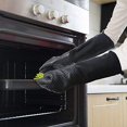 thumbnail image 4 of Guante de silicona profesional extra largo para horno, resistente al calor, para cocinar con algodón interno para Cocina, barbacoa, horneado, parrilla - Negro, 4 of 5
