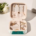 thumbnail image 6 of Christmas Tree Travel Portable Square Jewelry Display Necklace Organizer Storage Box, 6 of 6