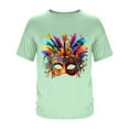 thumbnail image 4 of Tops para hombre, blusas y camisas de manga corta con cuello redondo para hombre, camisetas casuales con estampado de moda para hombre, blusa de manga corta, blusa de poliéster para hombre., 4 of 5