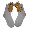thumbnail image 2 of Calcetines con forma de animales,Calcetines con forma de animales Calcetines de casa de animales,Calcetines navideños de invierno,calcetines cálidos y bonitos Ganado de las tierras altas, 2 of 8