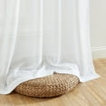 thumbnail image 6 of THD Lynda Faux Linen Textured Semi Sheer Window Rod Pocket Thick Curtains Drapery Panels, Pair, 6 of 6